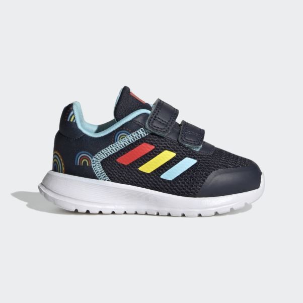 Adidas Tensaur Run Chaussures à Scratch à Deux Brides Encre