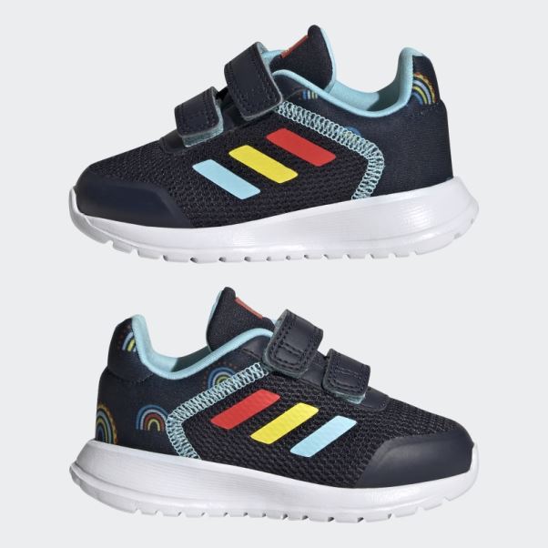 Adidas Tensaur Run Chaussures à Scratch à Deux Brides Encre