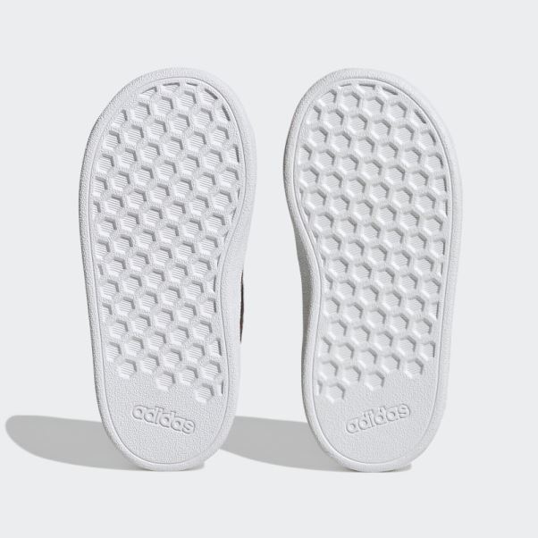 Chaussures à Scratch Adidas X Disney Grand Court Mickey Blanches