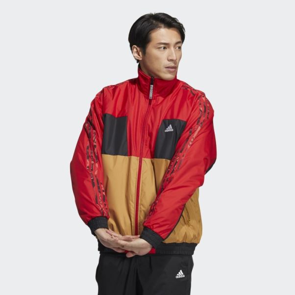 Cny Veste Tissée Réversible écarlate Adidas