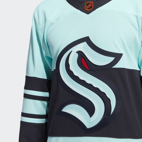 Maillot Adidas Kraken Authentique Revers Motmark Rétro énergie Aqua