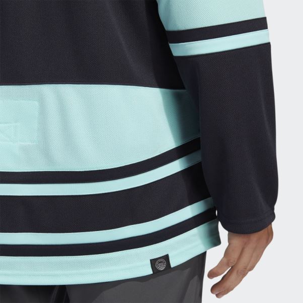 Maillot Adidas Kraken Authentique Revers Motmark Rétro énergie Aqua