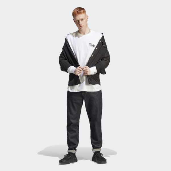 T-shirt Hack The Elite Graphique Manches Longues Blanc Adidas