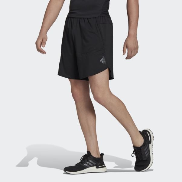 Short Adidas Noir Conçu Pour L'entraînement Heat.rdy Hiit