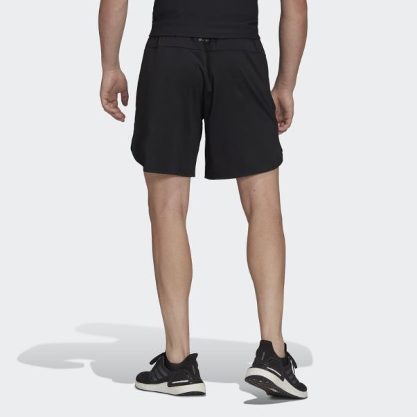 Short Adidas Noir Conçu Pour L'entraînement Heat.rdy Hiit