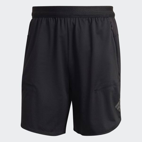Short Adidas Noir Conçu Pour L'entraînement Heat.rdy Hiit
