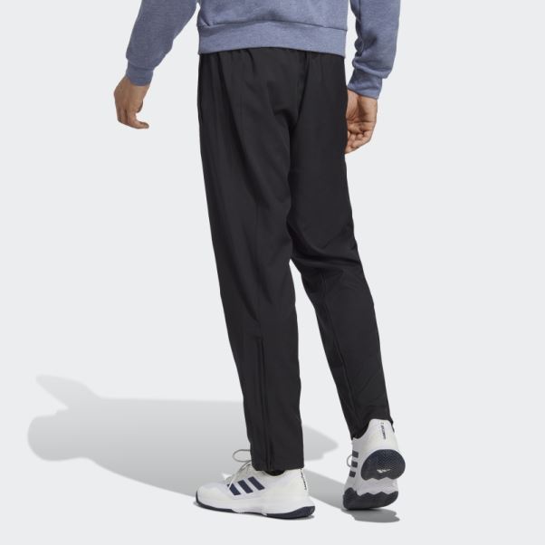Pantalon De Tennis Tissé Stretch Noir Adidas