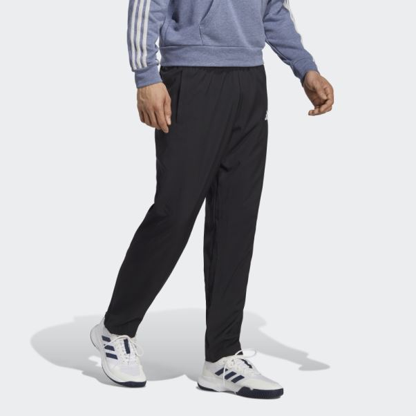 Pantalon De Tennis Tissé Stretch Noir Adidas