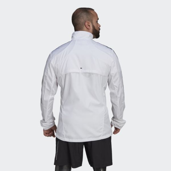 Veste Adidas Marathon 3 Bandes Blanc