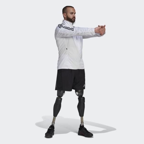 Veste Adidas Marathon 3 Bandes Blanc
