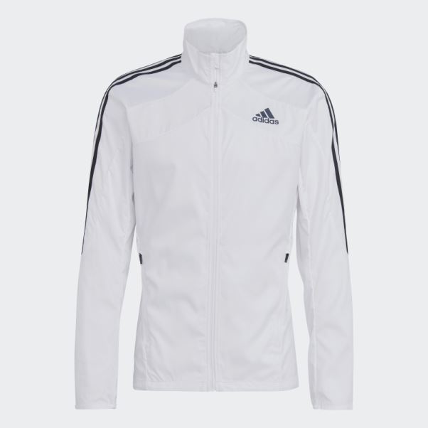 Veste Adidas Marathon 3 Bandes Blanc
