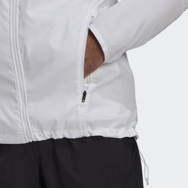 Veste Adidas Marathon 3 Bandes Blanc