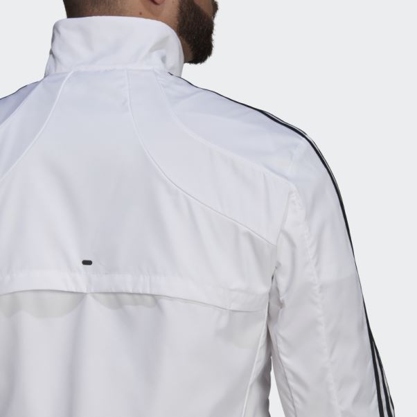 Veste Adidas Marathon 3 Bandes Blanc