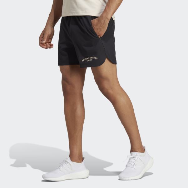 Short Graphique Adidas Sports Club Noir