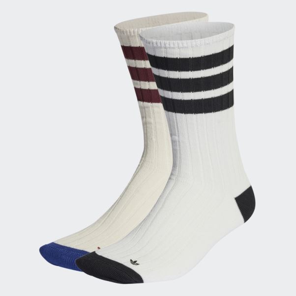 Chaussettes Mi-hautes Adidas Premium Blanches 2 Paires