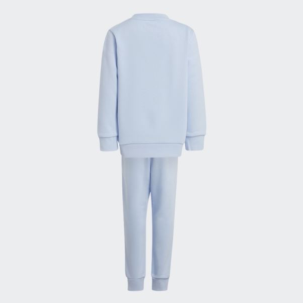 Ensemble Adicolor Crew Adidas Bleu Aube