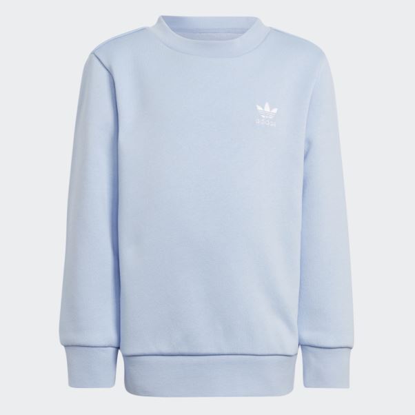 Ensemble Adicolor Crew Adidas Bleu Aube