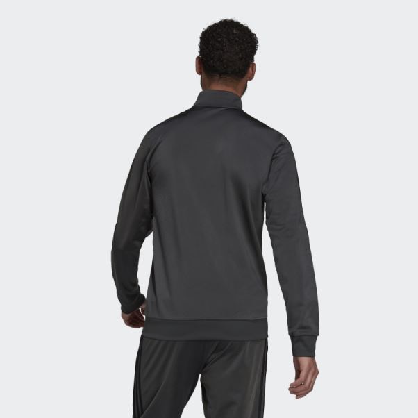 Veste De Survêtement Essentials Warm-up 3 Bandes Adidas Gris