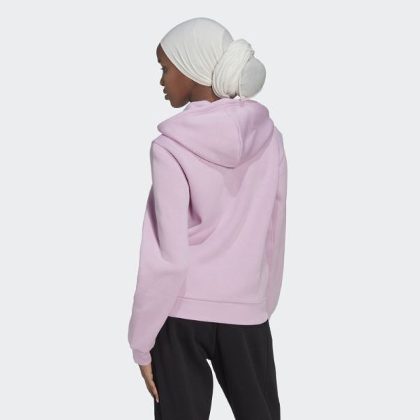 Sweat à Capuche Zippé En Polaire Adidas All Szn Lilas
