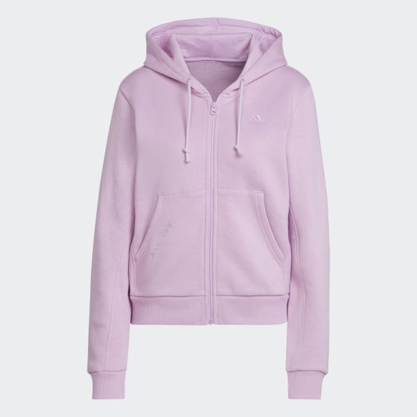 Sweat à Capuche Zippé En Polaire Adidas All Szn Lilas