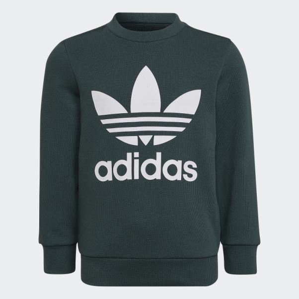 Adidas Adicolor Crew Set Vert Minéral