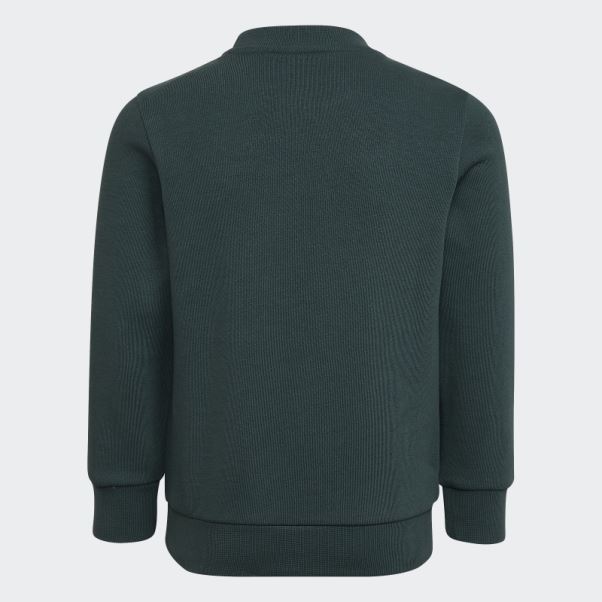 Adidas Adicolor Crew Set Vert Minéral