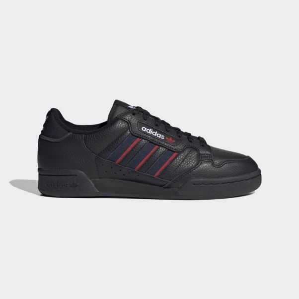 Chaussure Adidas Continental 80 Stripes Noir