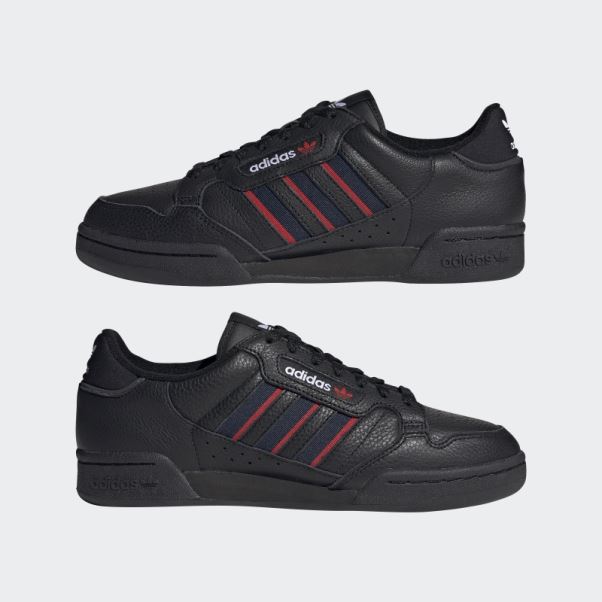 Chaussure Adidas Continental 80 Stripes Noir