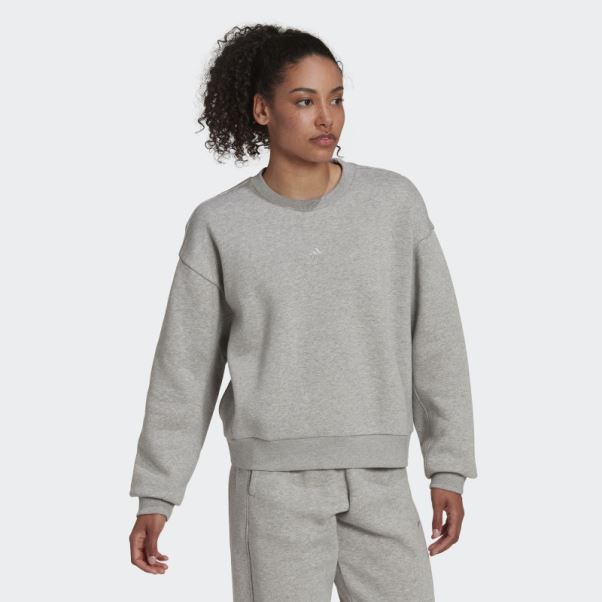 Sweat Adidas All Szn Polaire Gris Moyen