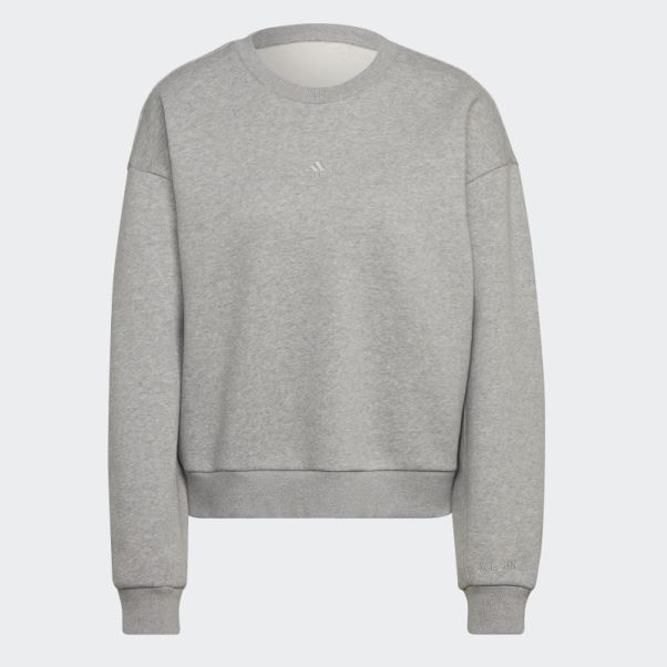 Sweat Adidas All Szn Polaire Gris Moyen