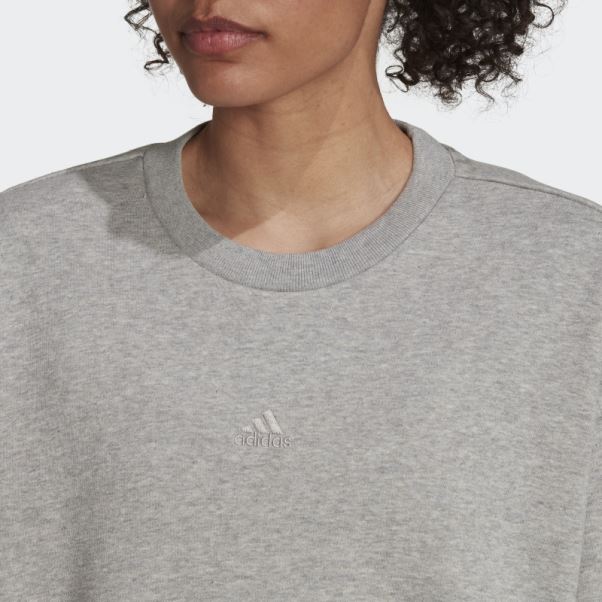 Sweat Adidas All Szn Polaire Gris Moyen