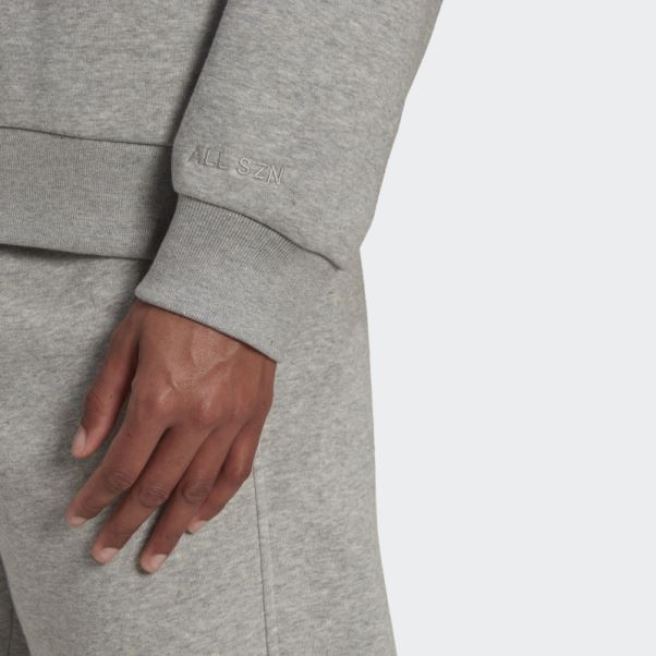 Sweat Adidas All Szn Polaire Gris Moyen