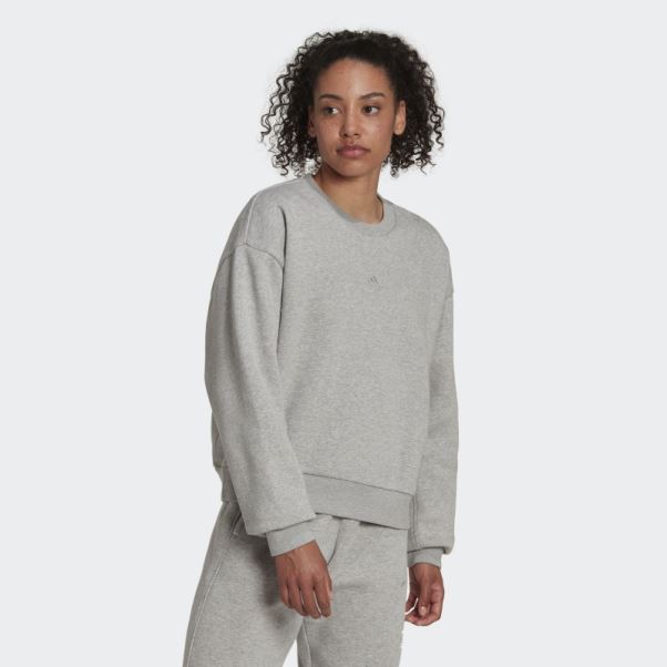 Sweat Adidas All Szn Polaire Gris Moyen