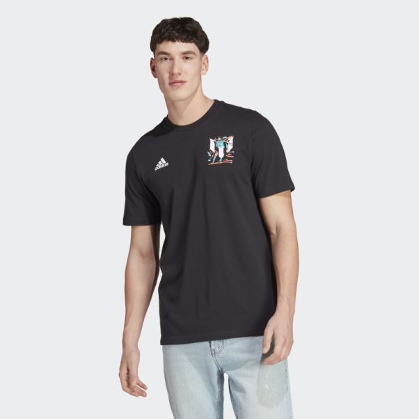 T-shirt Graphique Adidas Messi Soccer Icon Noir