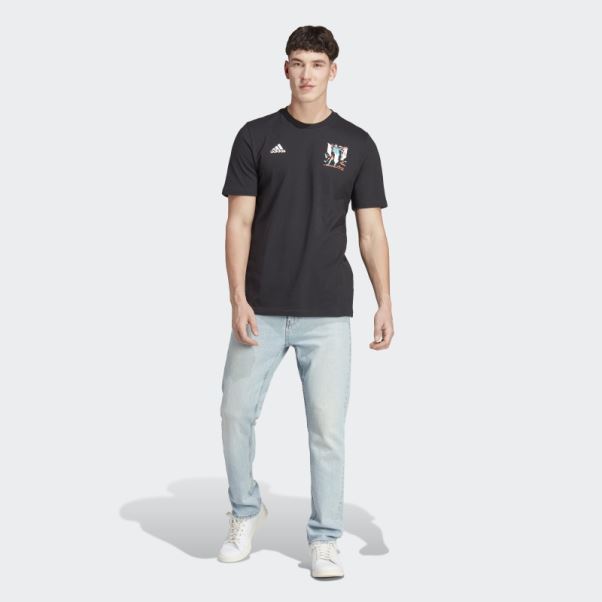 T-shirt Graphique Adidas Messi Soccer Icon Noir