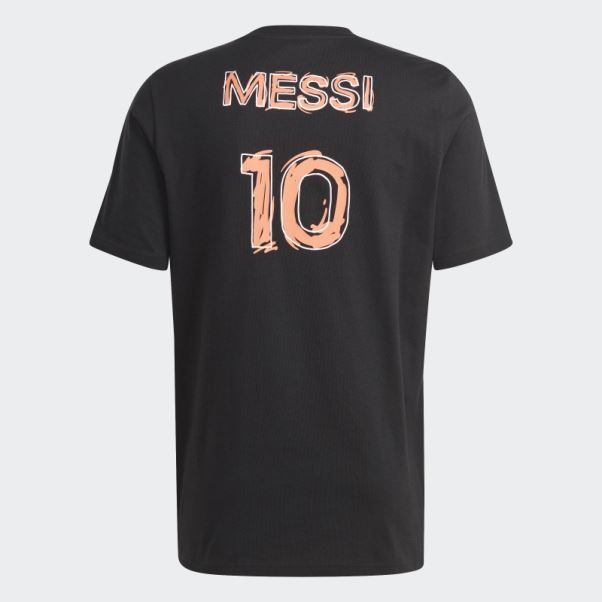 T-shirt Graphique Adidas Messi Soccer Icon Noir