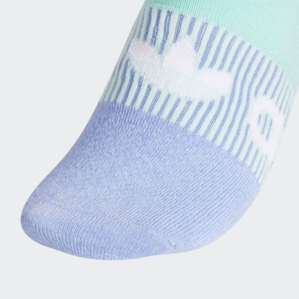 Chaussettes Invisibles Adidas Gradient Superlite Bleu Aube 6 Paires