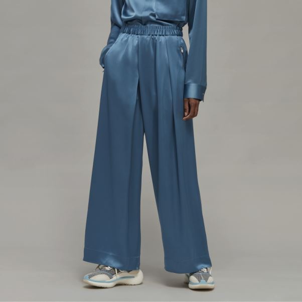 Y-3 Pantalon De Jogging Large En Soie Technique Adidas Fashion