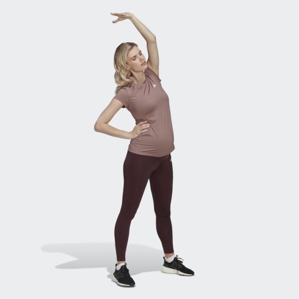 Training Essentials 7/8 Leggings (maternité) Bordeaux Adidas