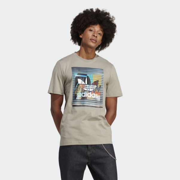 T-shirt Adidas Silver Pebble Graphics Off The Grid