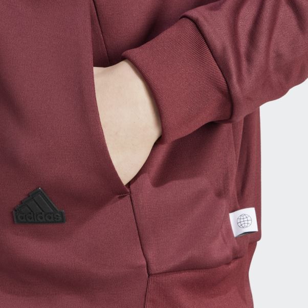 Veste De Survêtement Chauffante Adidas City Escape Aeroready Rouge