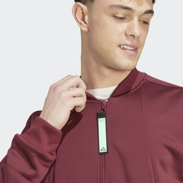 Veste De Survêtement Chauffante Adidas City Escape Aeroready Rouge