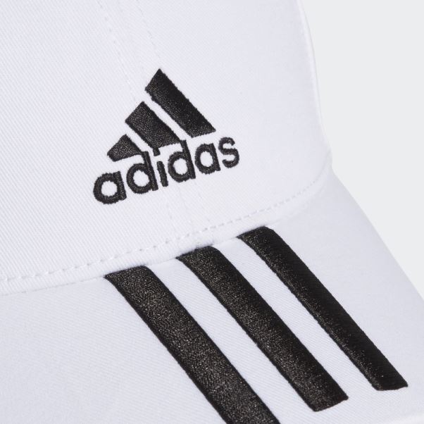 Casquette Adidas Baseball 3-stripes Sergé Blanc élégant