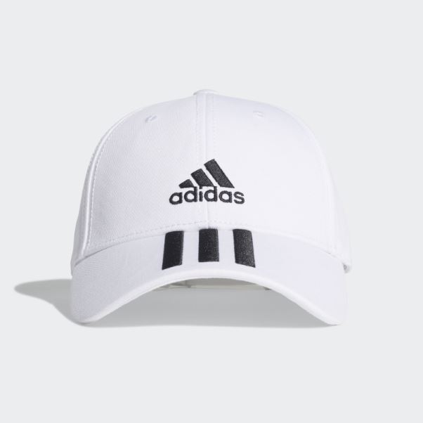 Casquette Baseball 3 Bandes Sergé Blanc Adidas