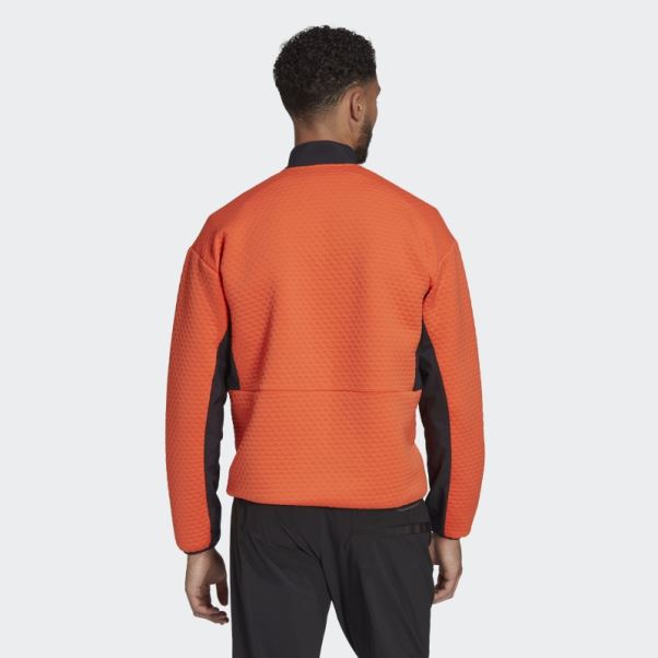 Adidas Terrex Randonnée Demi-zip Polaire Orange