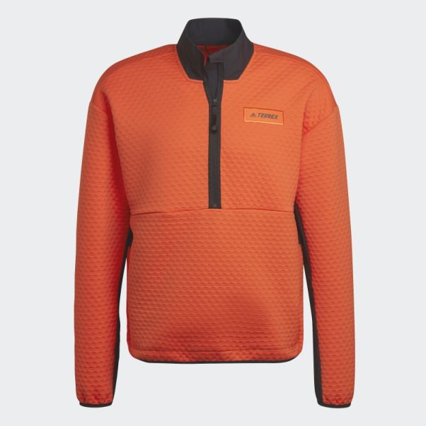 Adidas Terrex Randonnée Demi-zip Polaire Orange