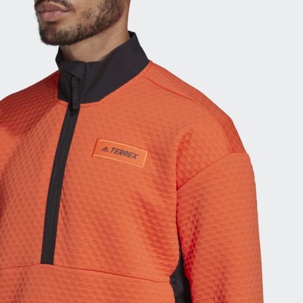 Adidas Terrex Randonnée Demi-zip Polaire Orange