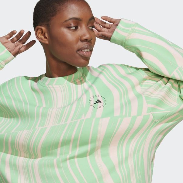 Sweat Graphique Adidas By Stella Mccartney Truecasuals Vert Chaud