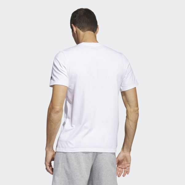 T-shirt Graphique Adidas Multi Linear Sportswear Blanc (manches Courtes)