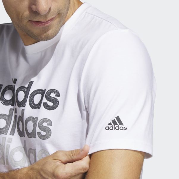 T-shirt Graphique Adidas Multi Linear Sportswear Blanc (manches Courtes)